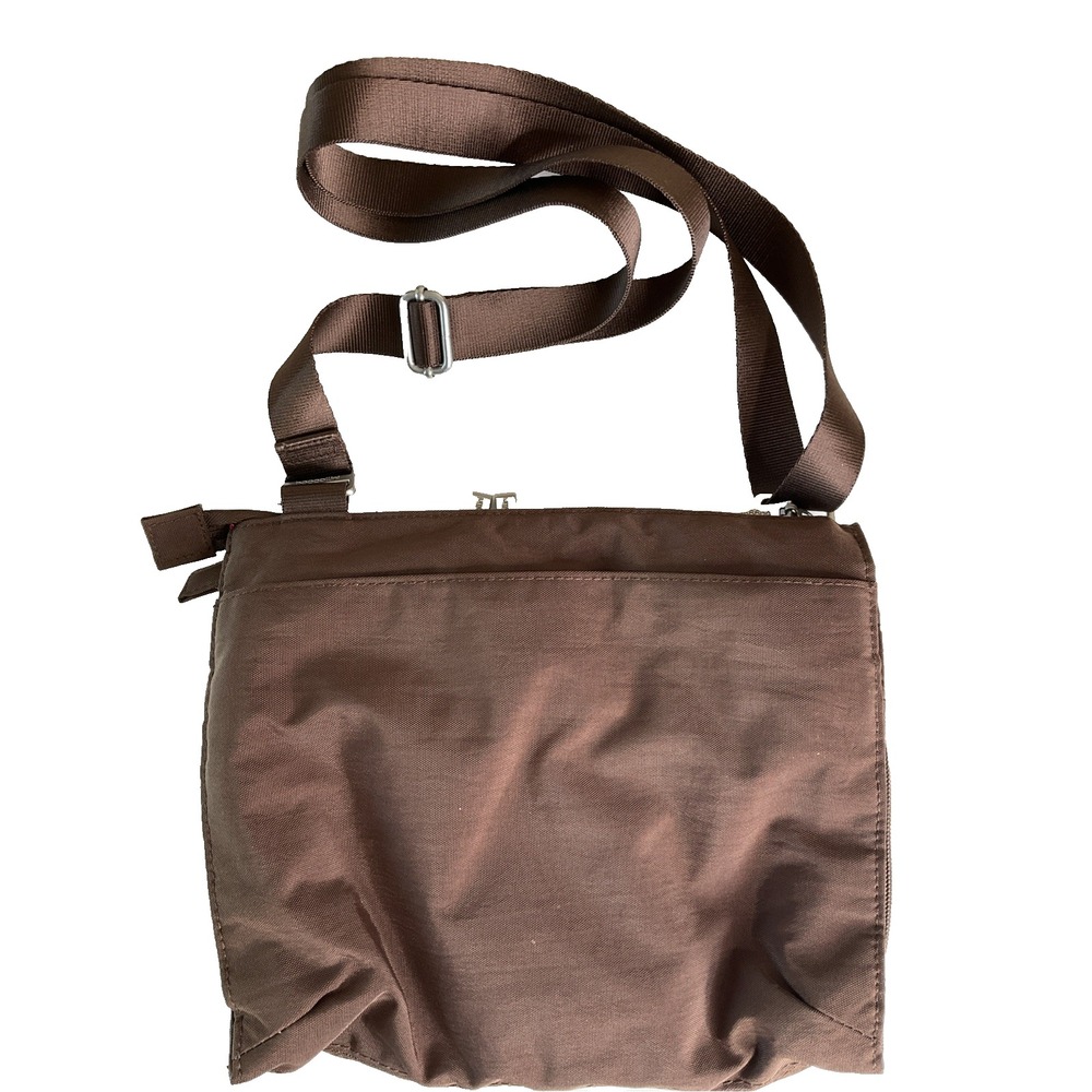 Baggallini Casual Mocha‎ Mousse Shoulder Crossbody Bag Purse Travel Vacation